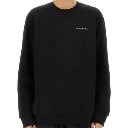 Ih Nom Uh Nit - Crown Mask Print Sweatshirt - Größe XL - schwarz Ih Nom Uh Nit - Crown Mask Print Sweatshirt - Größe XL - schwarz