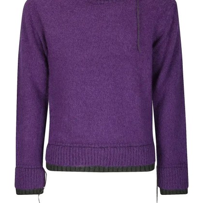 Sacai - Wool Knit Pullover Sweater - Größe 2 - grau Sacai - Wool Knit Pullover Sweater - Größe 2 - grau