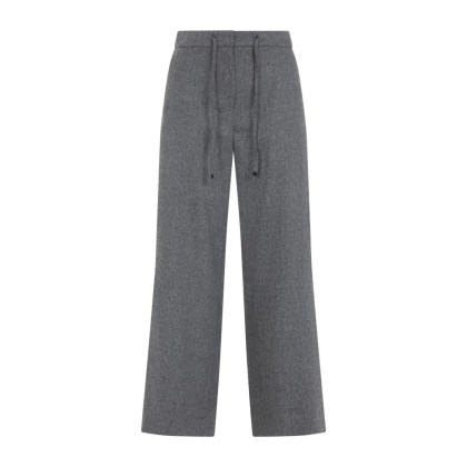 Max Mara - Cropped Wide-Leg Pants In Textured Grey Fabric - Größe 42 - grau Max Mara - Cropped Wide-Leg Pants In Textured Grey Fabric - Größe 42 - grau