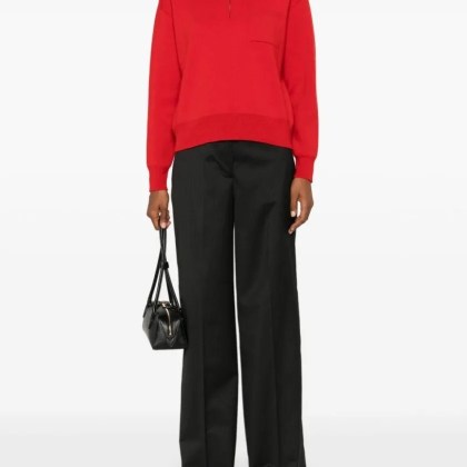 Officine Generale - Black/Ecru Wool Trousers - Größe 38 - schwarz – Bild 4