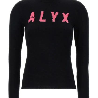 1017 Alyx 9Sm - Fitted Viscose Blend Sweater - Größe S - schwarz 1017 Alyx 9Sm - Fitted Viscose Blend Sweater - Größe S - schwarz