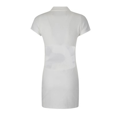 MOWALOLA - Polo Shirt Dress - Größe M - weiß – Bild 3