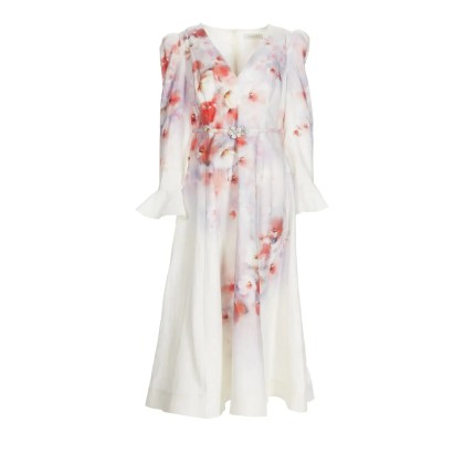 Zimmermann - Crush Frill Midi Dress - Größe 4 - rosa Zimmermann - Crush Frill Midi Dress - Größe 4 - rosa