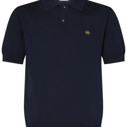 Jacob Cohen - Navy Blue Polo Shirt With Contrasting Logo - Größe XXL - blau Jacob Cohen - Navy Blue Polo Shirt With Contrasting Logo - Größe XXL - blau
