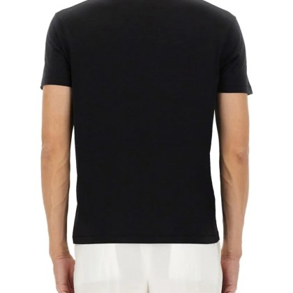 Tom Ford - Regular Fit Black T-Shirt With Classic Crew Neckli - Größe 52 - schwarz