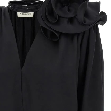 Magda Butrym - 'Pf23 03' Blouse - Größe 34 - schwarz – Bild 3