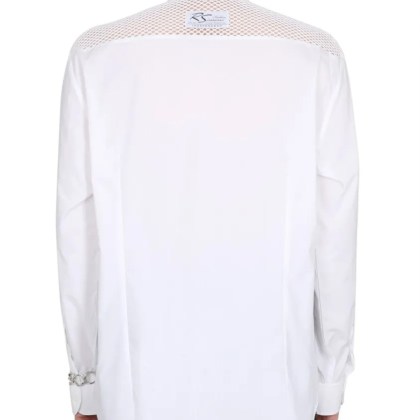 Raf Simons - White Cotton Shirt With Classic Collar - Größe 48 - weiß – Bild 3