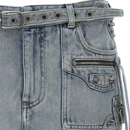 Balenciaga - 'Cagole Mini' Skirt - Größe 36 - grau – Bild 3