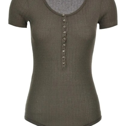 Lemaire - Ribbed Viscose And Silk Blend Bodysuit - Größe M - braun Lemaire - Ribbed Viscose And Silk Blend Bodysuit - Größe M - braun