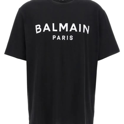 Balmain - Logo Print T-Shirt - Größe M - schwarz Balmain - Logo Print T-Shirt - Größe M - schwarz