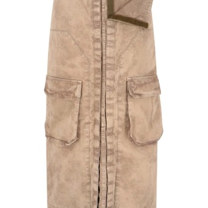 Paris Best - Maxi Cargo Skirt In Brown Cotton - Größe 36 - beige Paris Best - Maxi Cargo Skirt In Brown Cotton - Größe 36 - beige