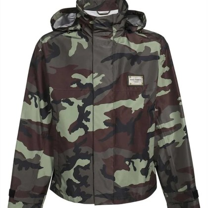 Dolce&Gabbana - Dolce & Gabbana Camouflage Jacket - Größe 46 - green
