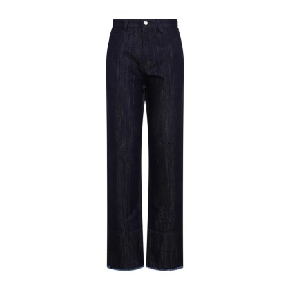 Victoria Beckham - Blue Indigo Cotton Cropped High Waist Tapered Jean - Größe 25 - blau Victoria Beckham - Blue Indigo Cotton Cropped High Waist Tapered Jean - Größe 25 - blau