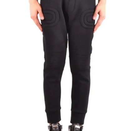 Neil Barrett - Slim Fit Trousers With Ribbed Detailing - Größe L - schwarz Neil Barrett - Slim Fit Trousers With Ribbed Detailing - Größe L - schwarz