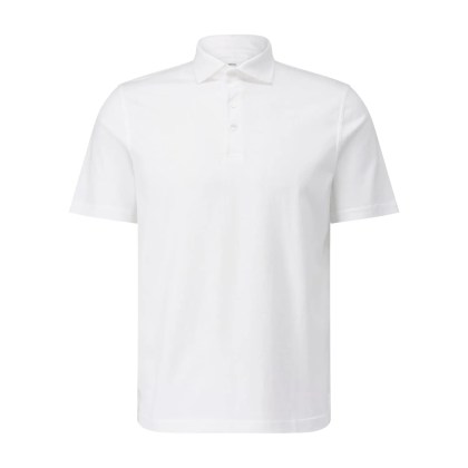Fedeli - Poloshirt aus Jersey - Größe 46 - weiß Fedeli - Poloshirt aus Jersey - Größe 46 - weiß