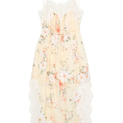 Zimmermann - Light Yellow Everley Midi Dress - Größe 3 - gelb Zimmermann - Light Yellow Everley Midi Dress - Größe 3 - gelb