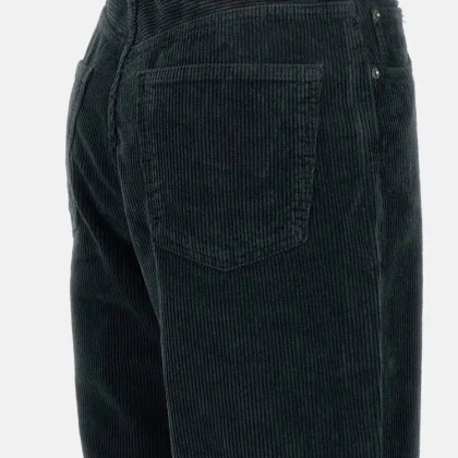 Haikure - Wide-Leg Ribbed Cotton Jeans With Leather Logo Tag - Größe 29 - schwarz – Bild 2