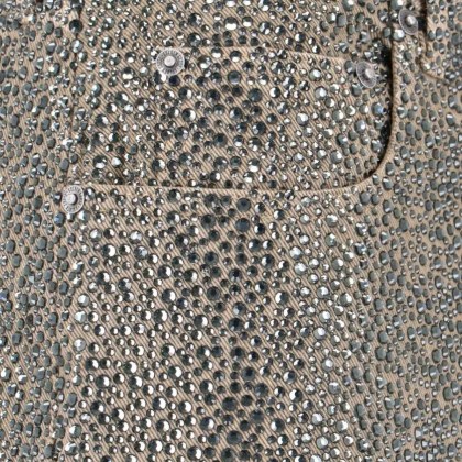 Golden Goose - Straight-Leg Jeans With Rhinestones – Beige - Größe 27 - beige – Bild 2