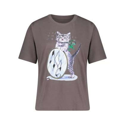 Maison Margiela - T-Shirt mit Motiv & Logo - Größe S - brown Maison Margiela - T-Shirt mit Motiv & Logo - Größe S - brown