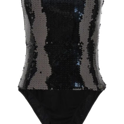 Alexandre Vauthier - Off-The-Shoulder Black Sequin Bodysuit - Größe 36 - schwarz Alexandre Vauthier - Off-The-Shoulder Black Sequin Bodysuit - Größe 36 - schwarz