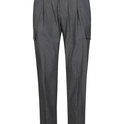 Herno - Grey Tailored Trousers With Pleats - Größe M - grau Herno - Grey Tailored Trousers With Pleats - Größe M - grau