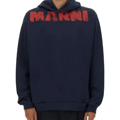 Marni - Sweatshirt With Maxi Logo Print - Größe 52 - schwarz Marni - Sweatshirt With Maxi Logo Print - Größe 52 - schwarz