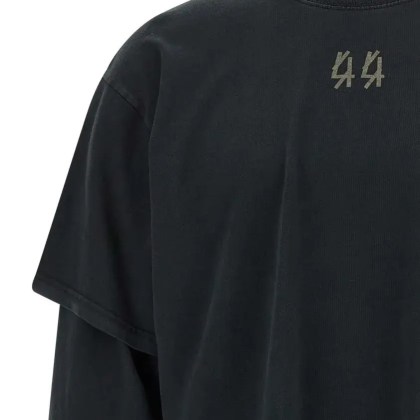 44 Label Group - Double Sleeve' T-Shirt - Größe L - schwarz – Bild 3