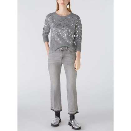 Oui - Pullover - Größe 44 - grau – Bild 4