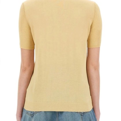 Paul Smith - Short Sleeve Slim Fit Knitted Top - Größe S - gelb – Bild 3