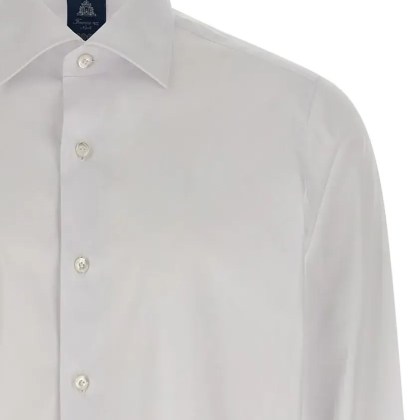 Finamore - Cotton Blend Shirt - Größe 43 - weiß