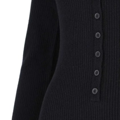 NILI LOTAN - Nili Lotan "Roxy" Maxi Knitted Dress Black - Größe M - schwarz – Bild 4