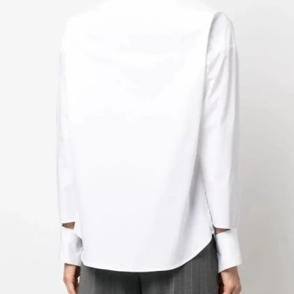 JEJIA - Classic White Cotton Shirt - Größe 44 - weiß – Bild 3