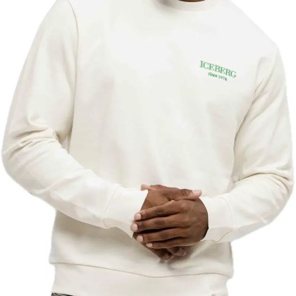 Iceberg - Sweater Small Branding Off White - Größe S - weiß Iceberg - Sweater Small Branding Off White - Größe S - weiß
