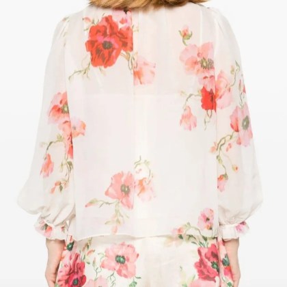 Zimmermann - Lightburst Billow Shirt - Größe 2 - weiß