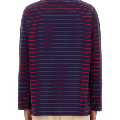 Valentino Garavani - Long Sleeve T-Shirt With "Chez Valentino" Print - Größe M - blue – Bild 3