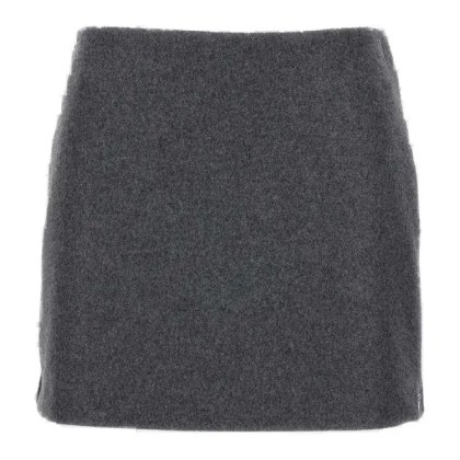 Sportmax - Soft Virgin Wool Midi Skirt - Größe 42 - grau Sportmax - Soft Virgin Wool Midi Skirt - Größe 42 - grau