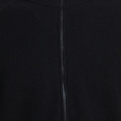 CP Company - Tailored Zip-Up Cardigan In Fine Ribbed Merino Woo - Größe L - schwarz – Bild 3