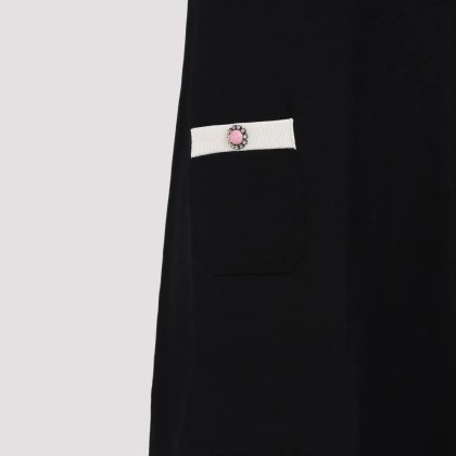 Valentino Garavani - Black Short Sleeves Dress - Größe S - schwarz – Bild 2