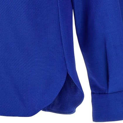 Carolina Herrera - Cotton And Viscose Blend Tailored Shirt - Größe 4 - blau – Bild 2