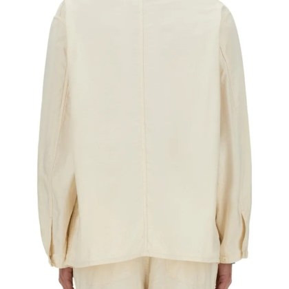 Needles - Relaxed Fit Cotton Shirt - Größe L - weiß – Bild 3