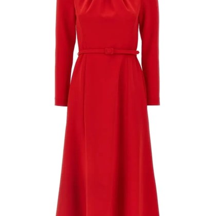 Carolina Herrera - A-Line Dress - Größe 4 - rot Carolina Herrera - A-Line Dress - Größe 4 - rot