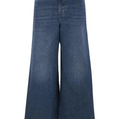 Chloé - Wide Leg Cotton Denim Jeans - Größe 30 - blau Chloé - Wide Leg Cotton Denim Jeans - Größe 30 - blau