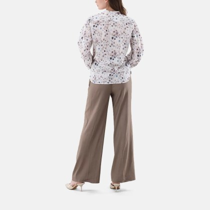 VAN LAACK - Bluse Modern Fit Druck - Größe 36 - braun – Bild 4