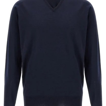 John Smedley - Bobby%27 Sweater - Größe L - blau John Smedley - Bobby%27 Sweater - Größe L - blau