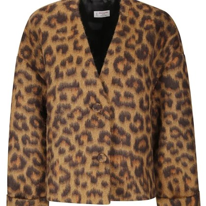 Alberto Biani - Animal Print Jacket - Größe 42 - braun Alberto Biani - Animal Print Jacket - Größe 42 - braun