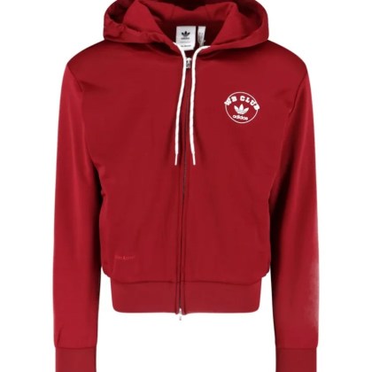 ADIDAS X WALES BONNER - Bordeaux Cotton Blend Zip-Up Hoodie - Größe S - rot ADIDAS X WALES BONNER - Bordeaux Cotton Blend Zip-Up Hoodie - Größe S - rot