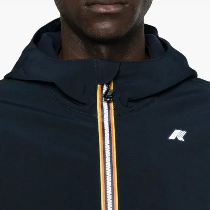 K-Way - Navy Blue Waterproof Bonded Jacket - Größe L - blau – Bild 3
