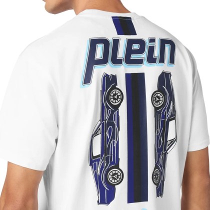Philipp Plein - T-Shirt Racing - Größe 3XL - weiß – Bild 3