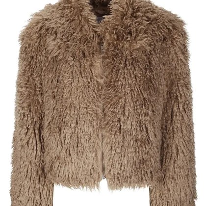 Stand Studio - Cropped Faux Fur Jacket - Größe 36 - braun Stand Studio - Cropped Faux Fur Jacket - Größe 36 - braun