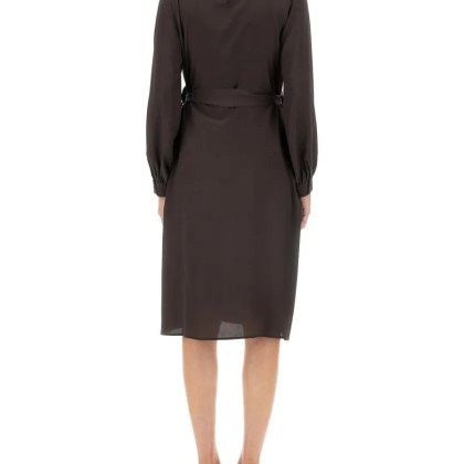 Kiton - Silk Dress - Größe 44 - braun – Bild 3